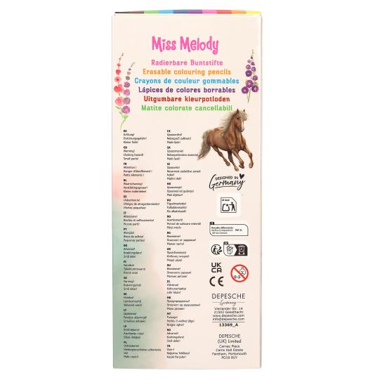 Miss Melody Erasable Coloured Pencils