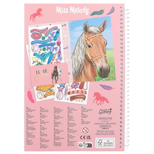 Miss Melody Create Your Horses Blaze  Colouring Book