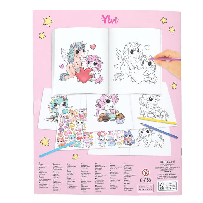 Ylvi Create Your Unicorn Colouring Book