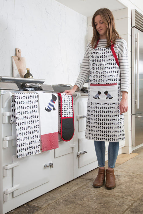 KitchenCraft Westie Tea Towel Set of 2