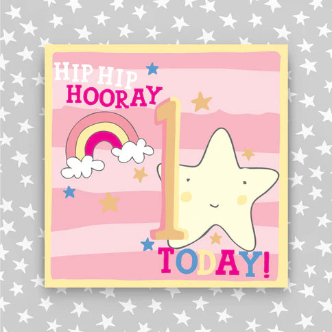 Molly Mae 'Hip Hip Hooray 1 Today' Girls Card