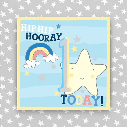 Molly Mae 'Hip Hip Hooray 1 Today' Boys Card