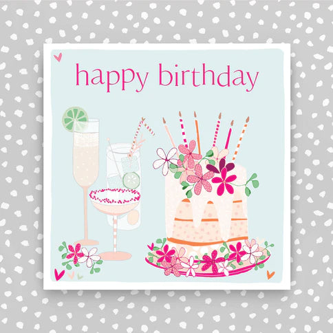 Molly Mae 'Happy Birthday Cake And Cocktails' Card