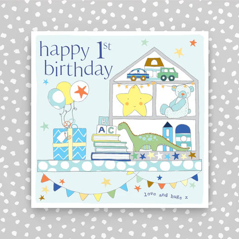 Molly Mae 'Happy 1st Birthday' Boys Card