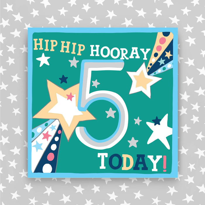Molly Mae 'Hip Hip Hooray 5 Today' Boys Card