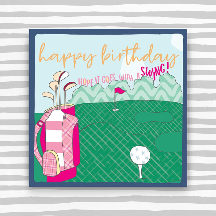 Molly Mae 'Happy Birthday Women's Golf' Birthday Card