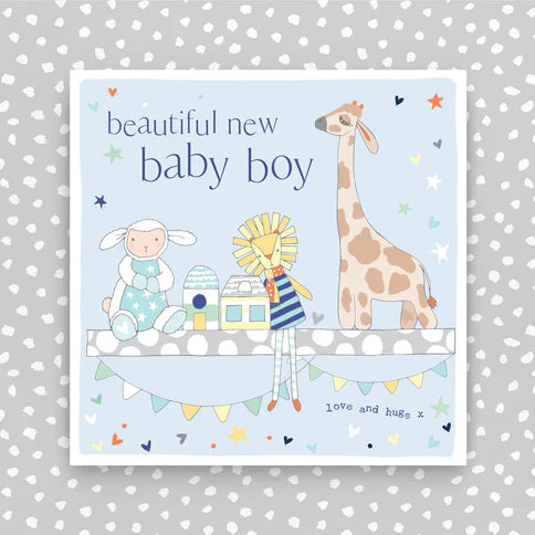 Molly Mae 'Beautiful New Baby Boy' Card