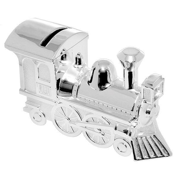 Deluxe Silver Plated Locomotive Money Box