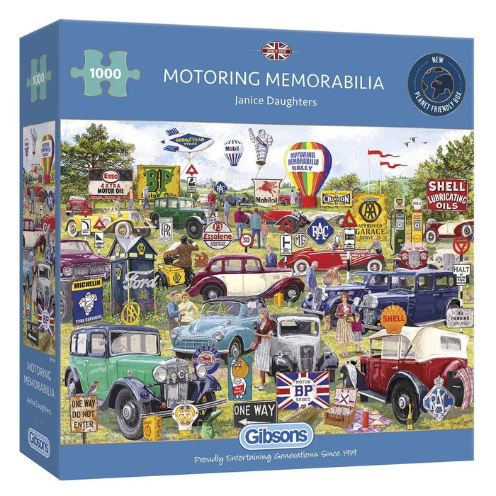 Gibsons Motoring Memorabilia 1000pc Jigsaw Puzzle