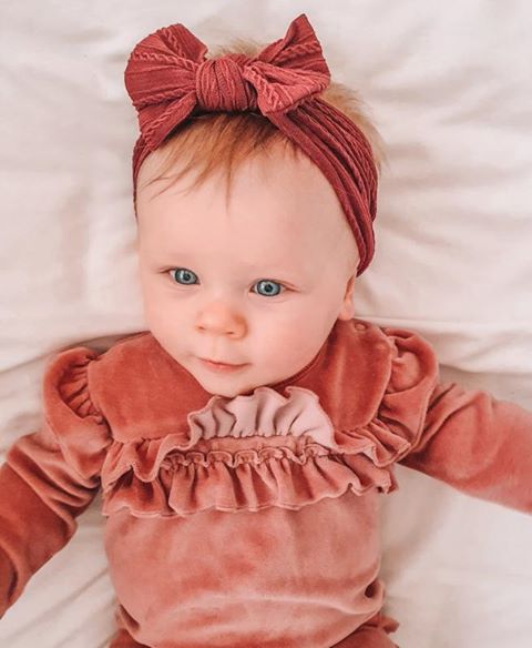 Ziggle Raspberry Top Bow Turban Headband