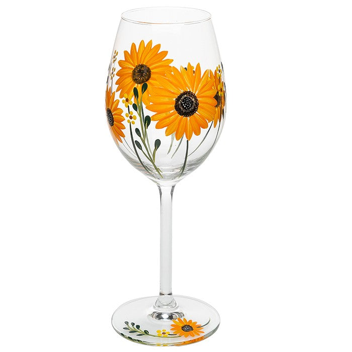 My Favourite Glass Sunflower Wine Glass