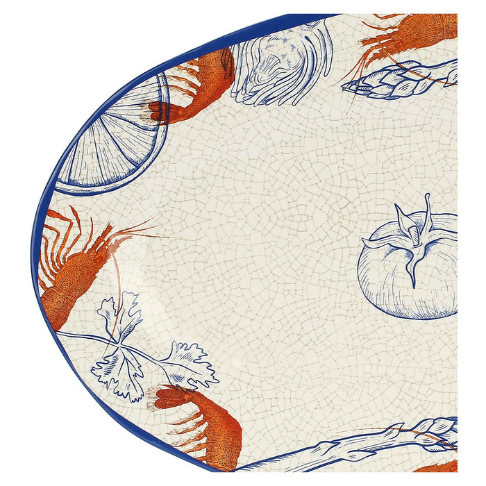 Ocean Life Oval Tray 45x30cm