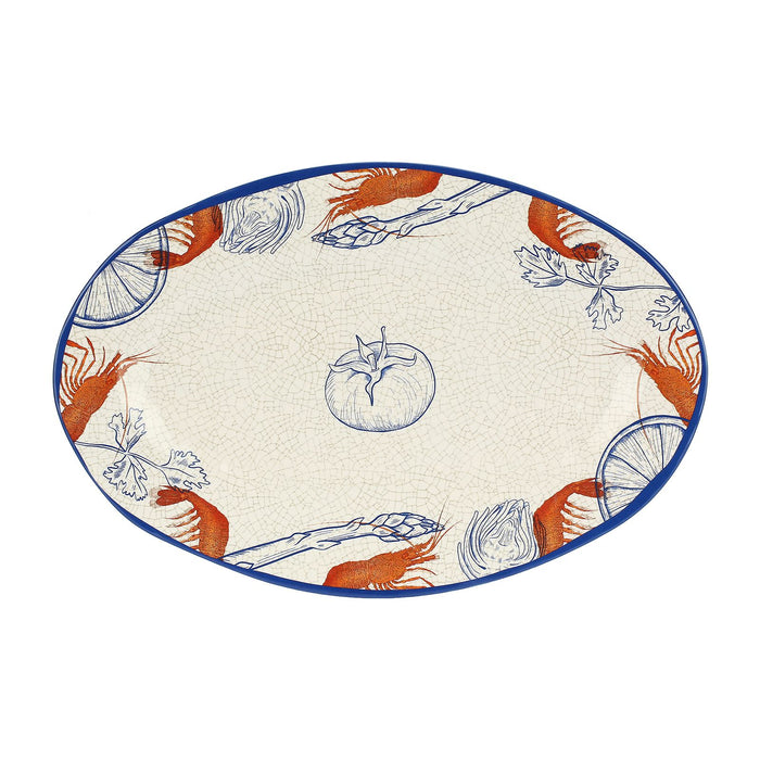 Ocean Life Oval Tray 45x30cm