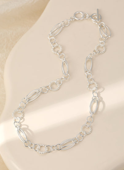 Gracee Jewellery Silver Chain Short Necklace