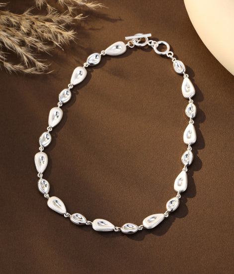 Gracee Jewellery Silver Chain Short Necklace