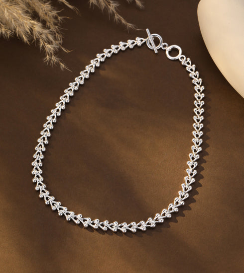 Gracee Jewellery Silver Chain Short Necklace