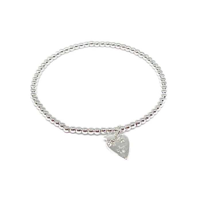 Clementine Nadia Heart Bracelet - Silver