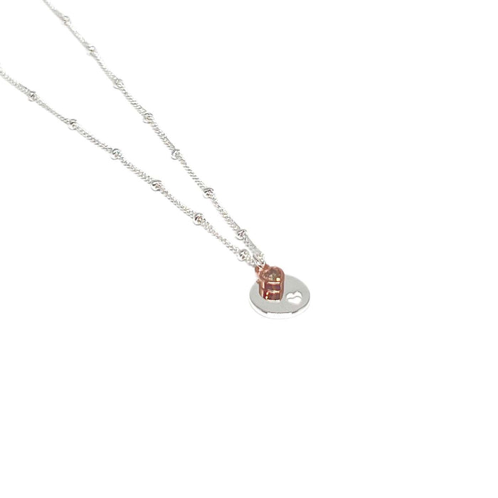 Clementine Nara Heart Necklace - Rose Gold