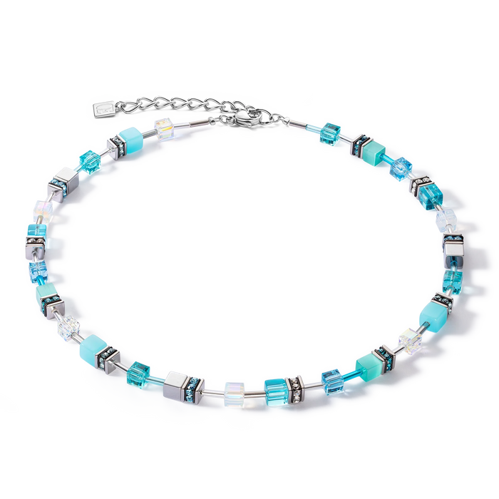 Coeur De Lion GeoCUBE® Iconic Joyful Colours Turquoise Necklace