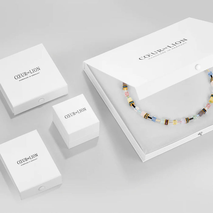 Coeur De Lion GeoCUBE® Iconic necklace Viva Magenta Necklace