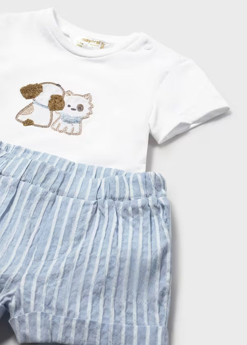 Mayoral Layette Boys Nautic Short & Hat Set