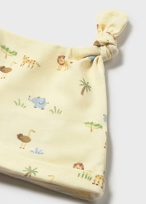 Mayoral Layette Boy Long Sunny Onesie With Hat