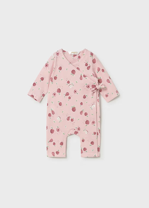 Mayoral Layette Pink Long Onesie Without Footie