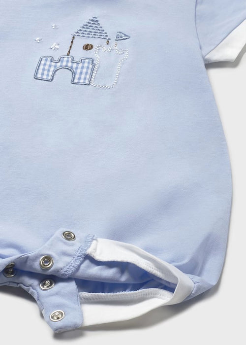 Mayoral Newborn Boy Castle Romper