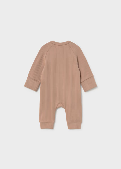 Mayoral Boys Cord Romper In Cinnamon