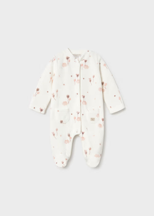 Mayoral Boys Cord Romper In Natural