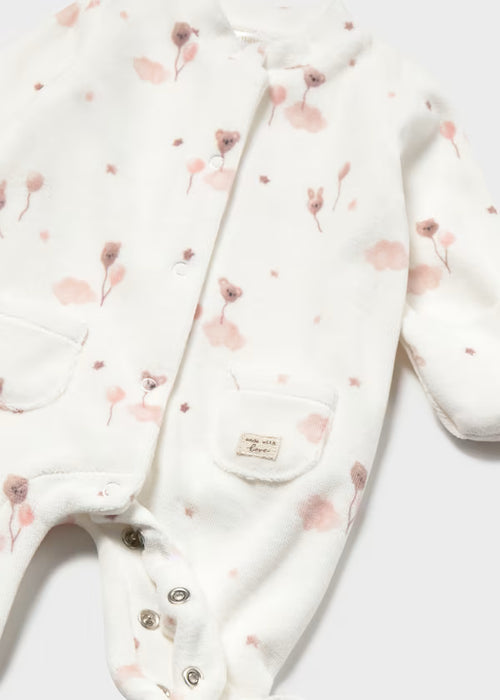 Mayoral Boys Cord Romper In Natural