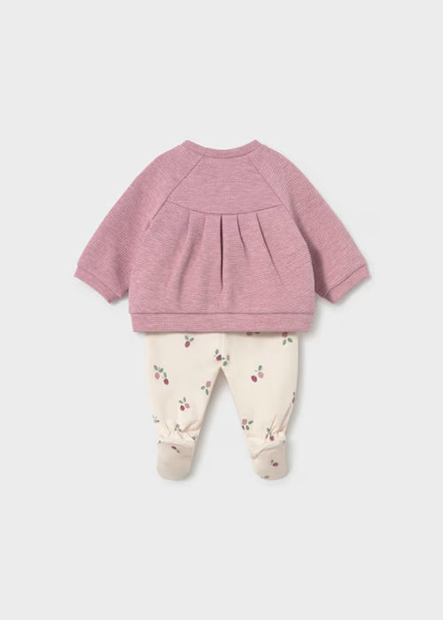 Mayoral Girls Gaiter Set In Mauve