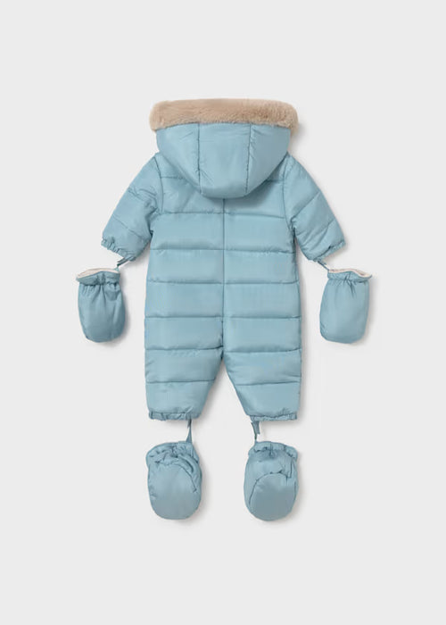 Mayoral Boys Microfibre Overall In Mineral