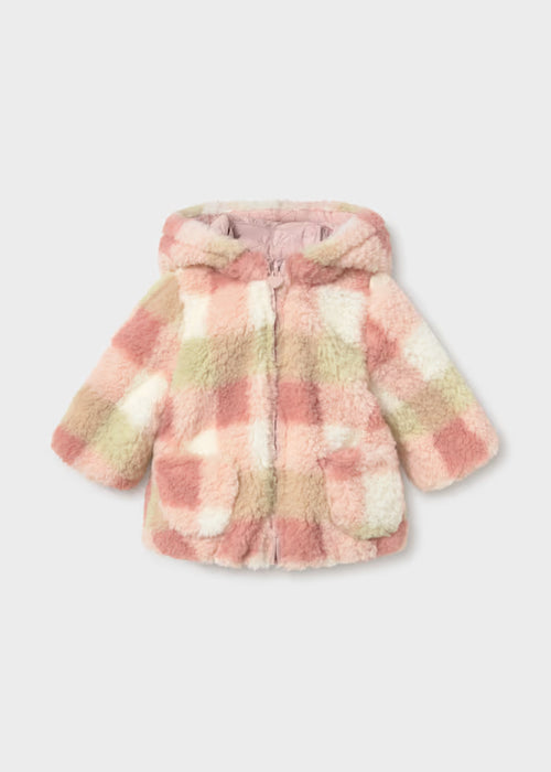 Mayoral Girls Reversible Coat In Nude