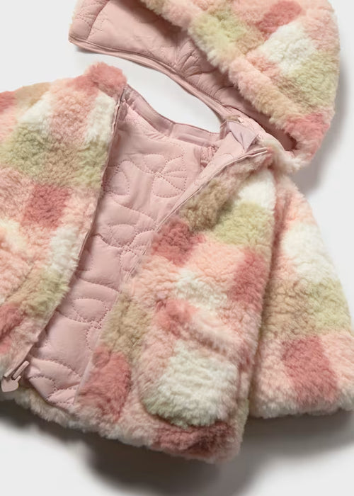 Mayoral Girls Reversible Coat In Nude