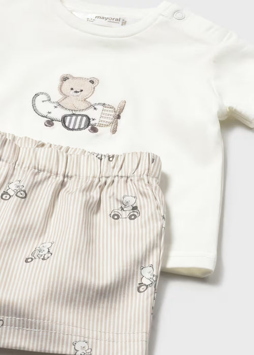Mayoral Layette Boys Col Mole Short & T-Shirt Set