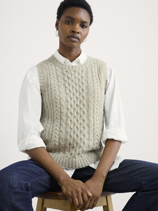 Seasalt Women's Newlyn Vest In Aran