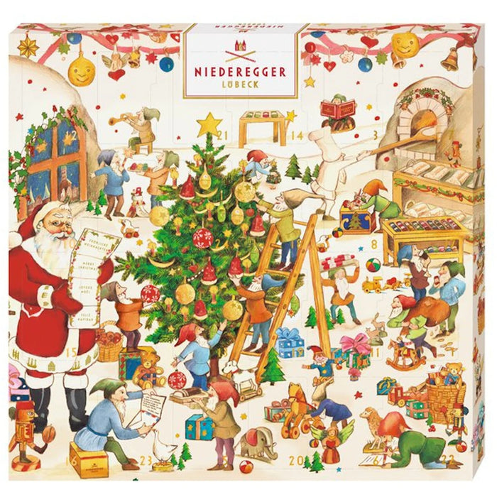 Niederegger Marzipan Loaves Classic Elves Workshop Advent Calendar