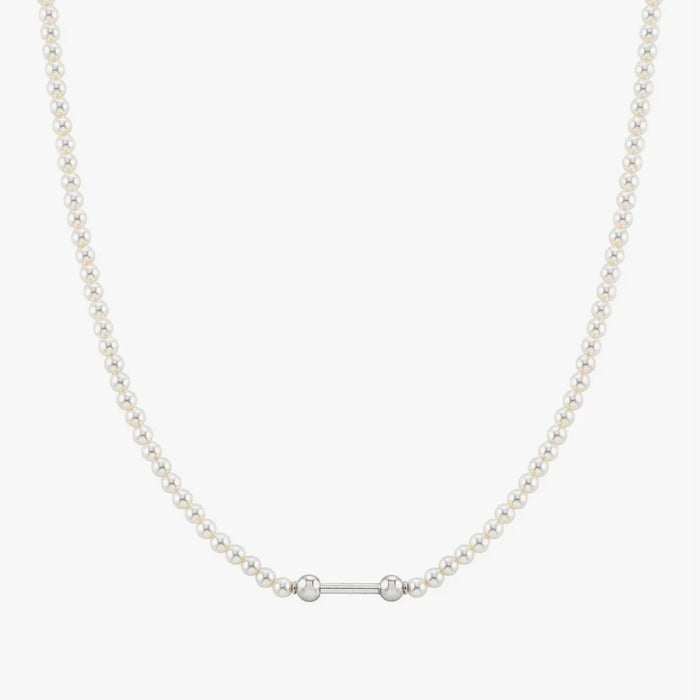 Nomination Seimia Pearl and Silver Fin Necklace