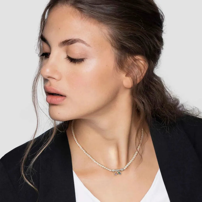 Nomination Seimia Pearl and Silver Fin Necklace