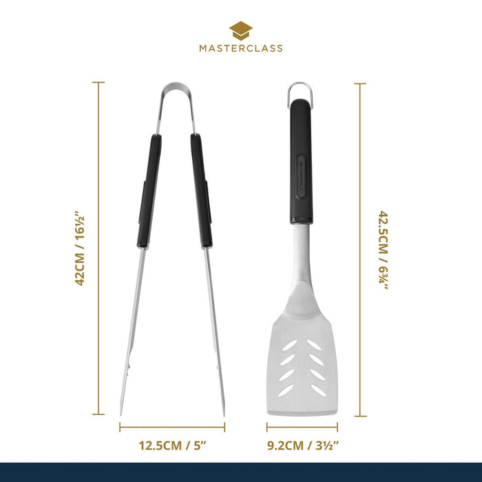 Masterclass Barbeque Tongs and Turner, Set of 2