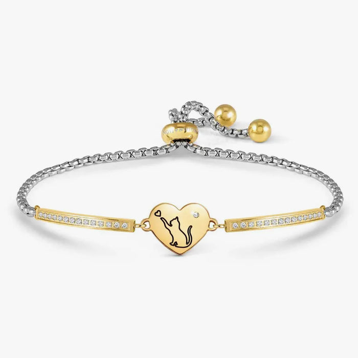 Nomination Milleluci Engraved Cat Refined Gold Bracelet