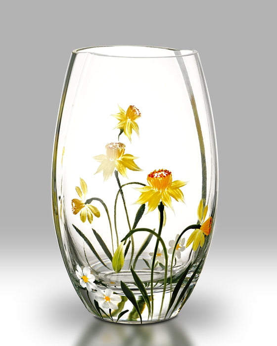 Nobile Glassware Daffodil Round Vase