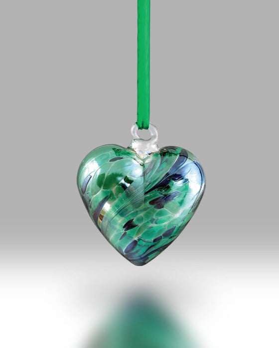 Nobile Glassware Hanging Sentiment Heart Good Luck
