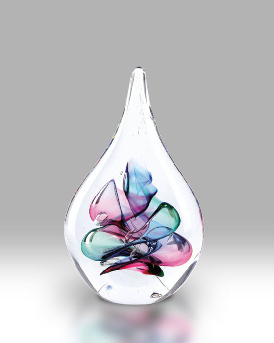 Nobile Glassware Multicoloured Crystal Drop Paperweight
