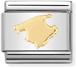 Nomination Classic Gold Relief Travel Majorca Island Charm