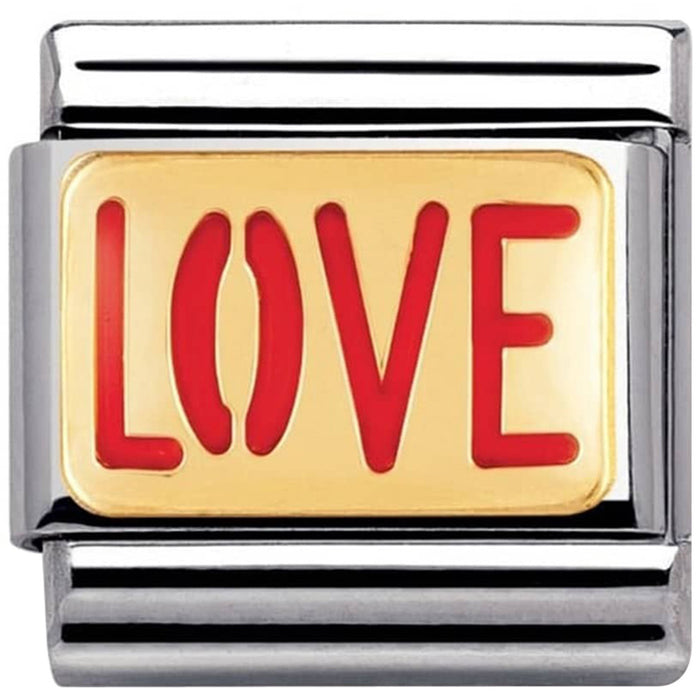 Nomination Classic Gold Messages Love Charm