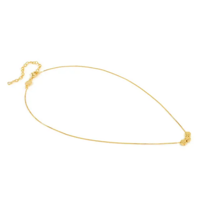 Nomination Armonica Three Four Leaf Clovers Gold Necklace