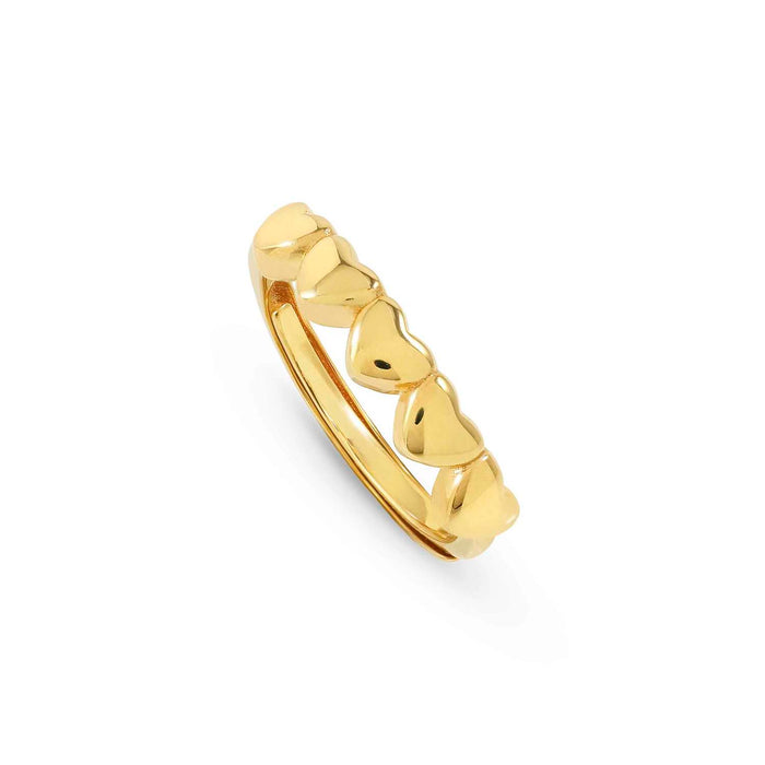 Nomination Armonica Hearts Gold Ring