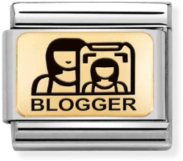 Nomination Classic Gold Classic Hobbies & Dream Job Blogger Charm